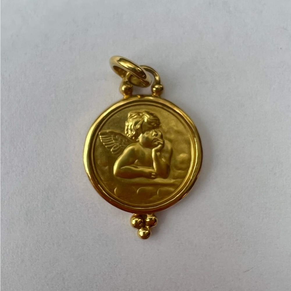 Temple St. Clair 18K gold Angel pendant